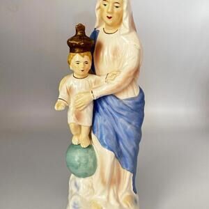 VINTAGE Our Lady Of Victory 8” Porcelain Figurine Of Lackawanna, NY Basilica